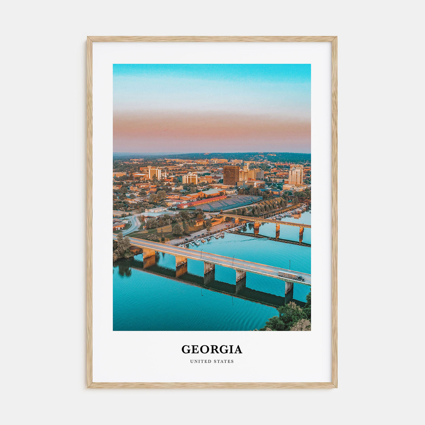 Georgia, United States Portrait Color Poster