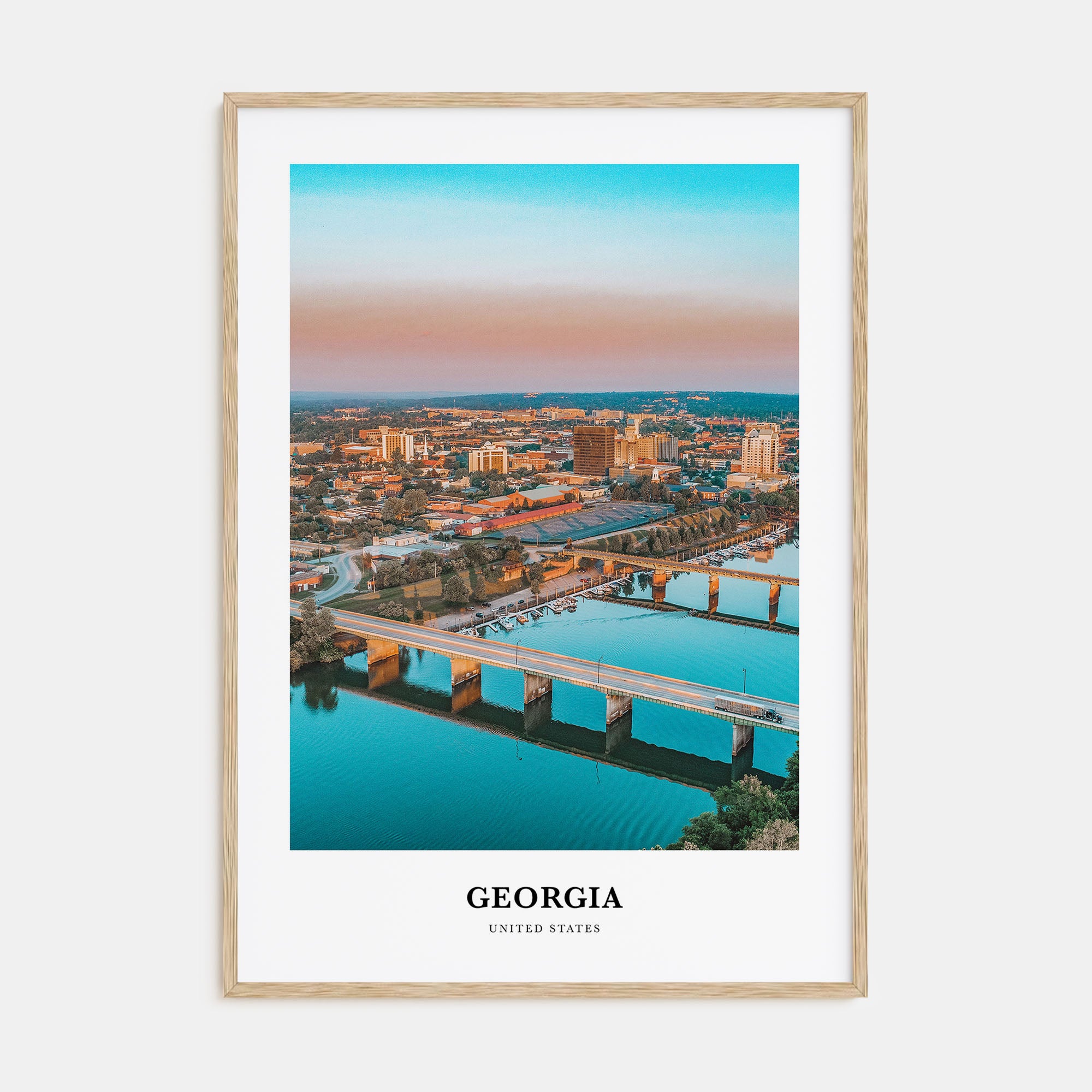 Georgia, United States Portrait Color Poster