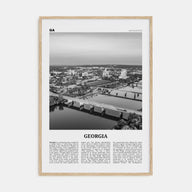 Georgia, United States Travel B&W No 2 Poster