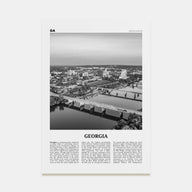Georgia, United States Travel B&W No 2 Poster