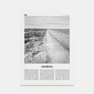 Georgia, United States Travel B&W No 3 Poster