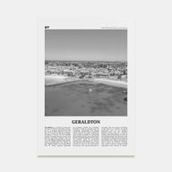 Geraldton Travel B&W Poster