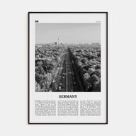 Germany Travel B&W Poster