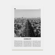 Germany Travel B&W Poster