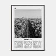 Germany Travel B&W Poster