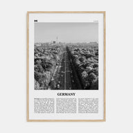 Germany Travel B&W Poster