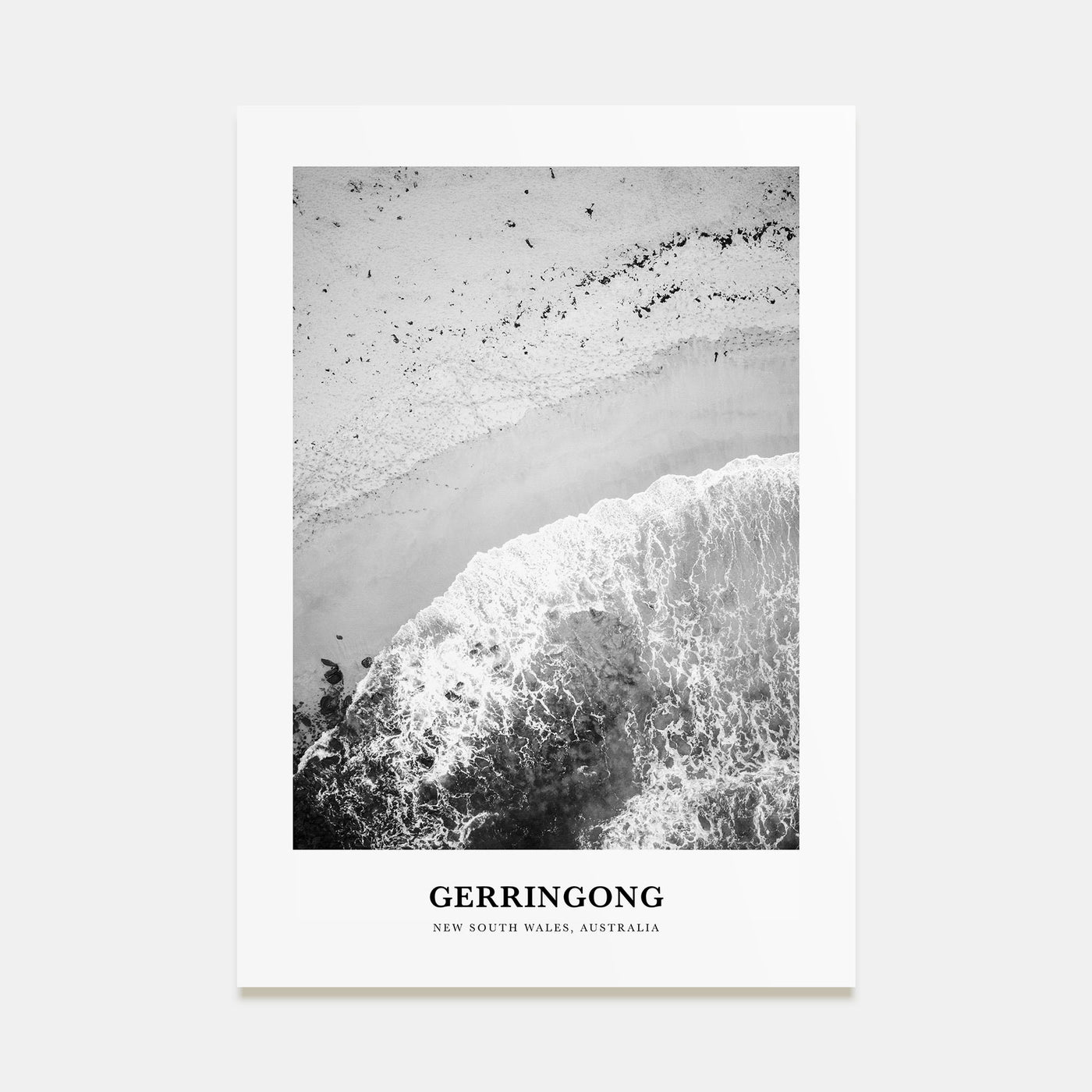 Gerringong Portrait B&W Poster