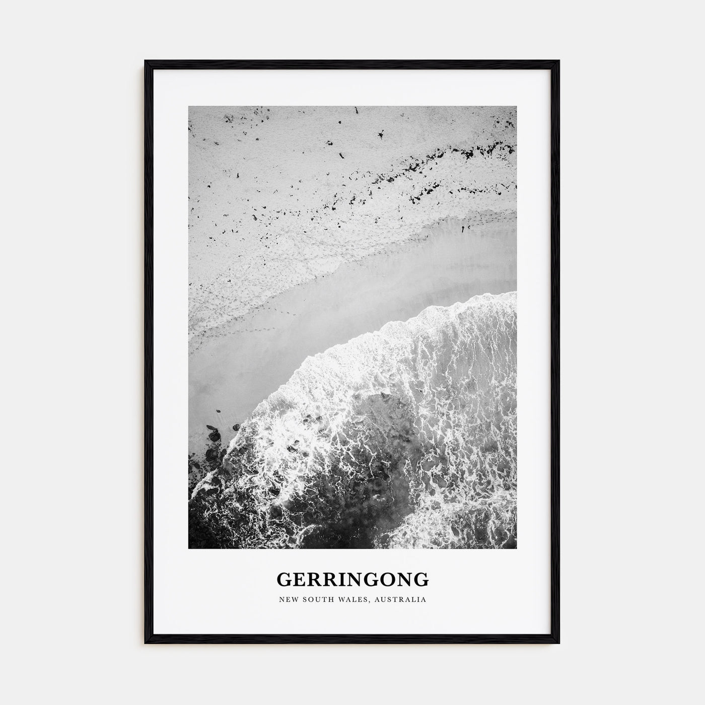 Gerringong Portrait B&W Poster