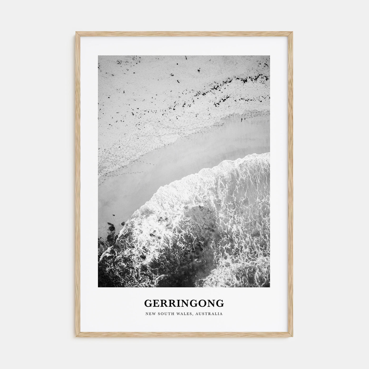Gerringong Portrait B&W Poster