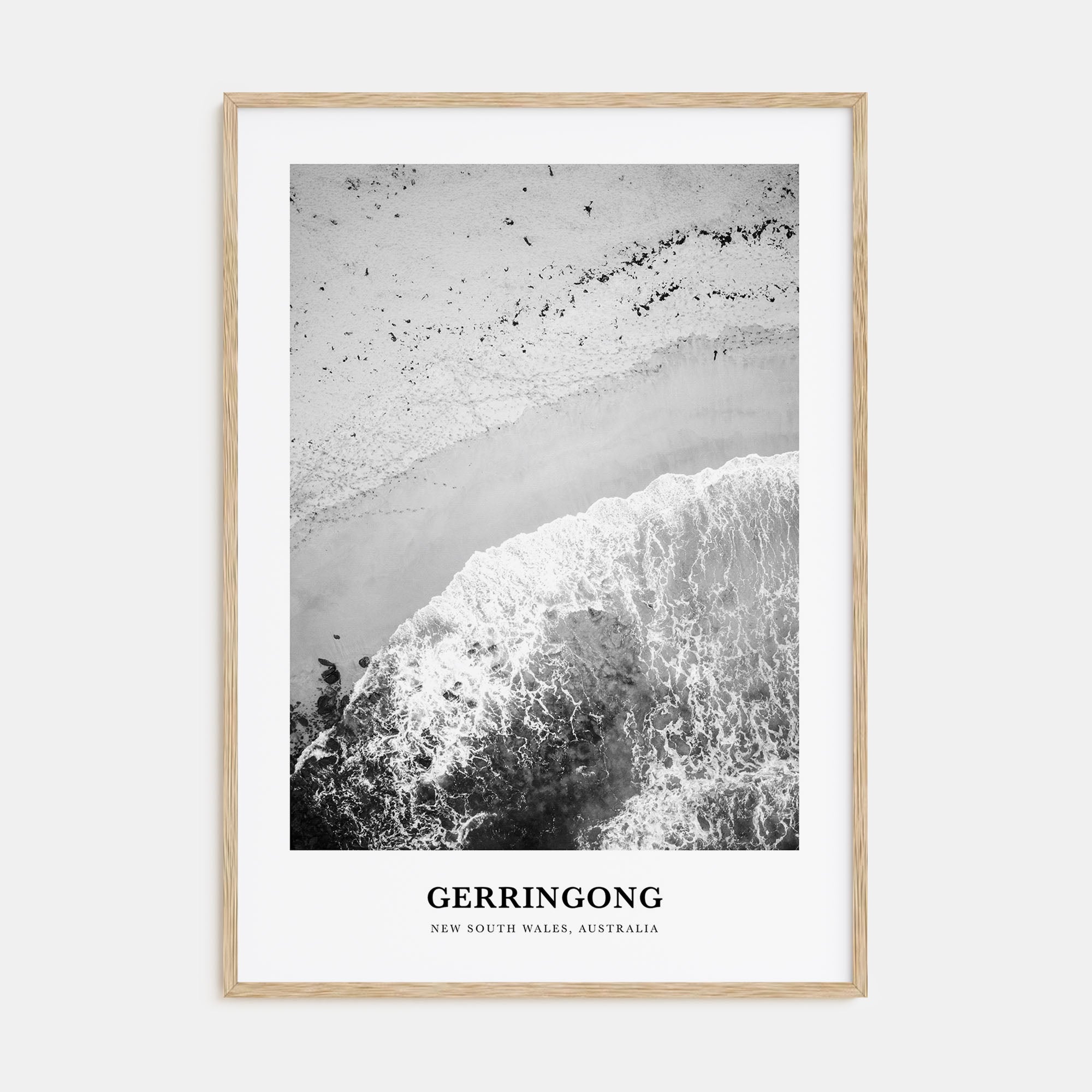 Gerringong Portrait B&W Poster