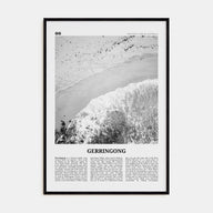 Gerringong Travel B&W Poster
