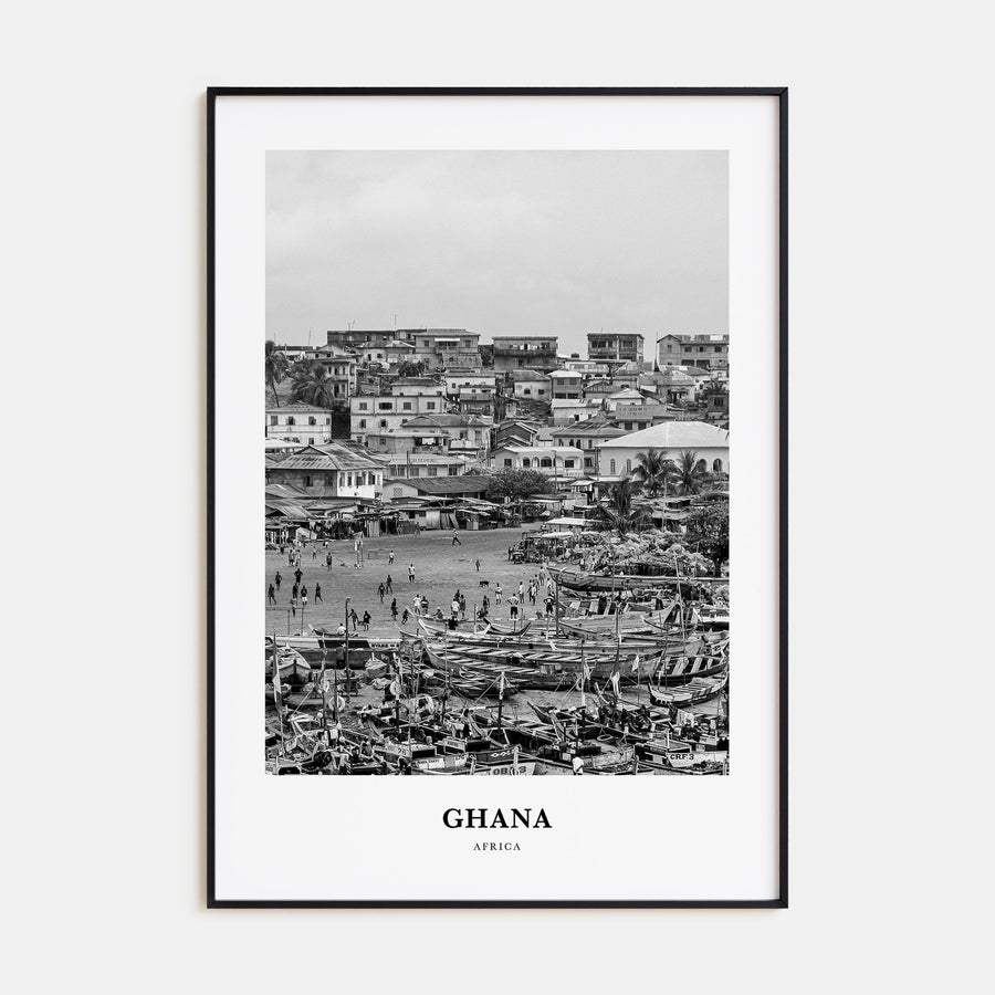 Ghana Portrait B&W No 2 Poster