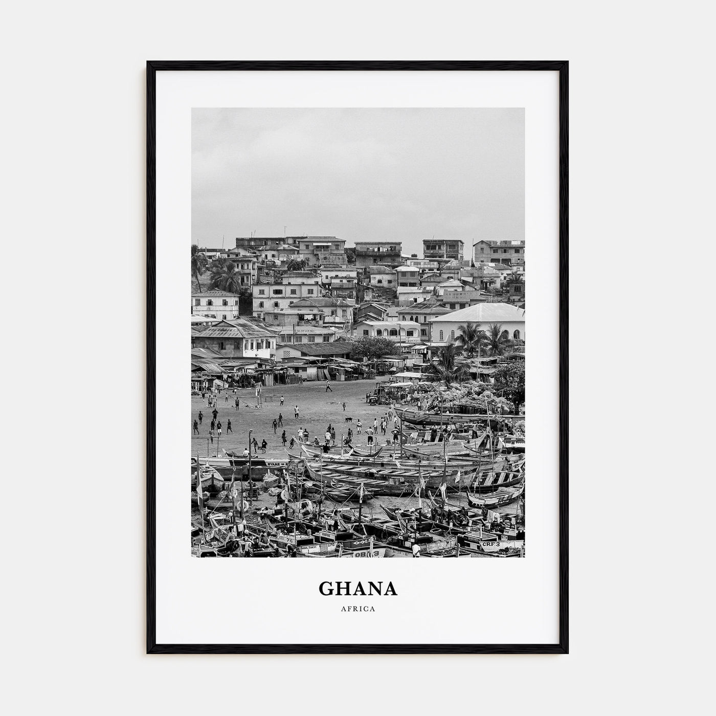 Ghana Portrait B&W No 2 Poster