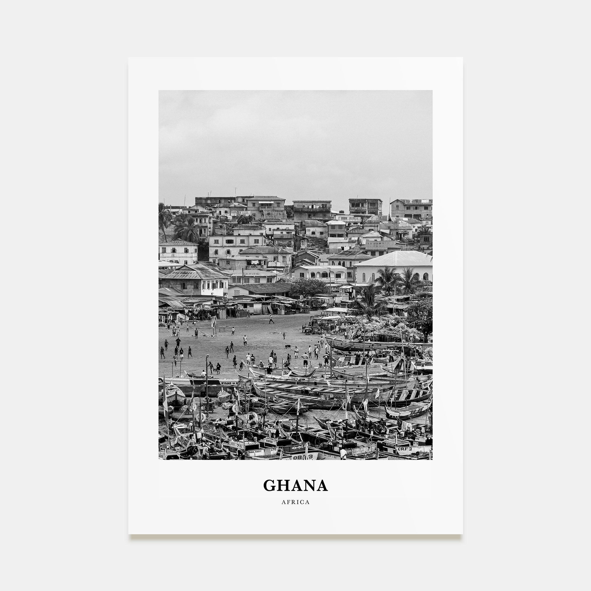 Ghana Portrait B&W No 2 Poster