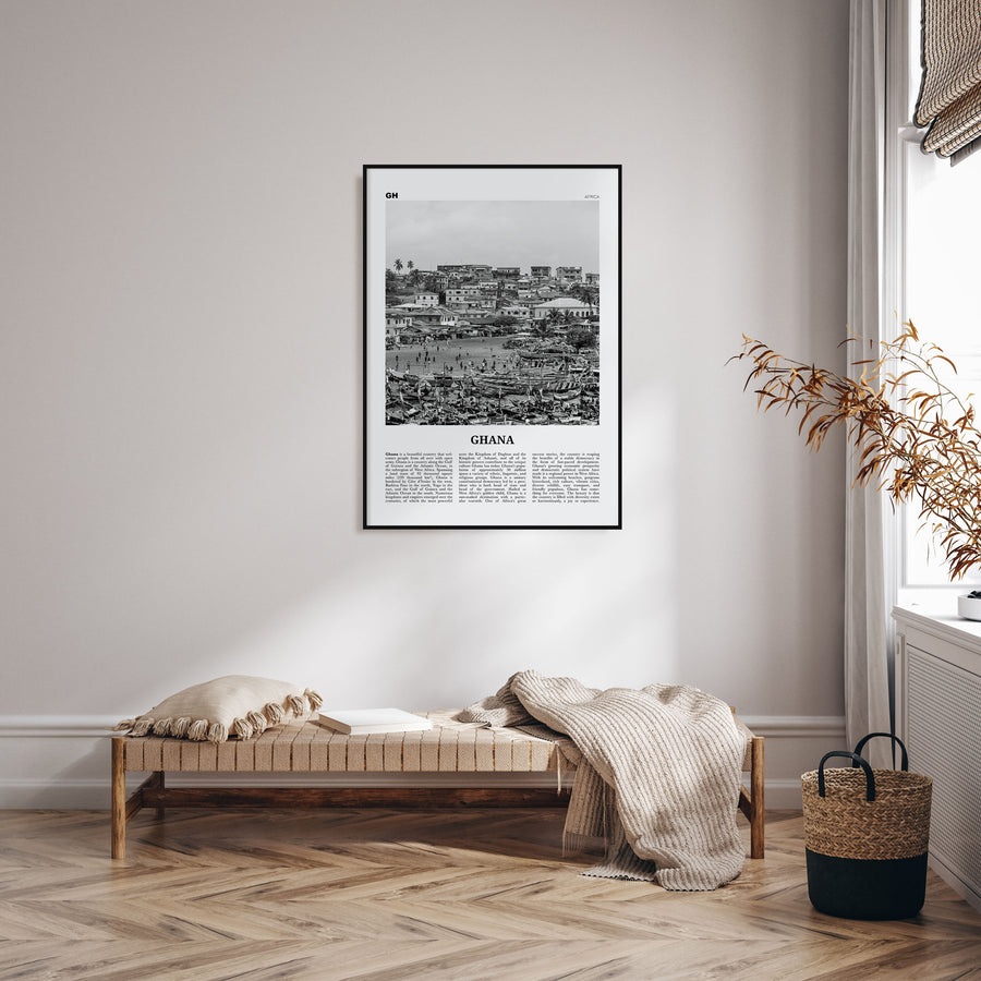 Ghana Travel B&W No 1 Poster
