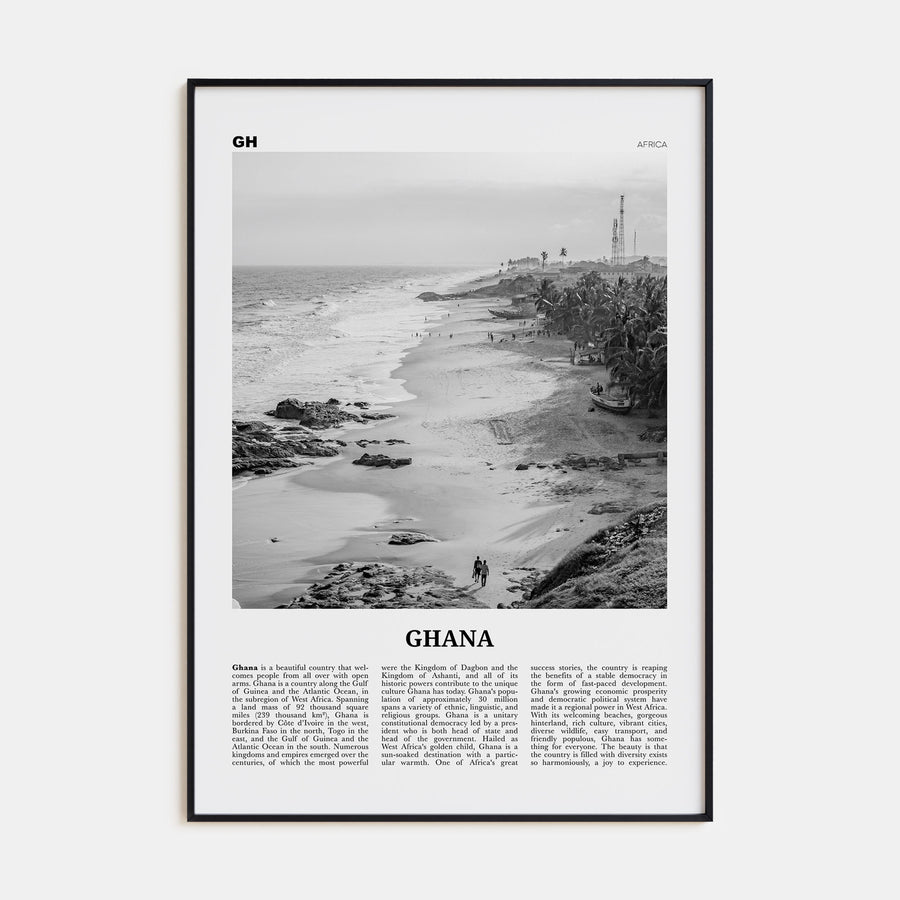 Ghana Travel B&W No 2 Poster
