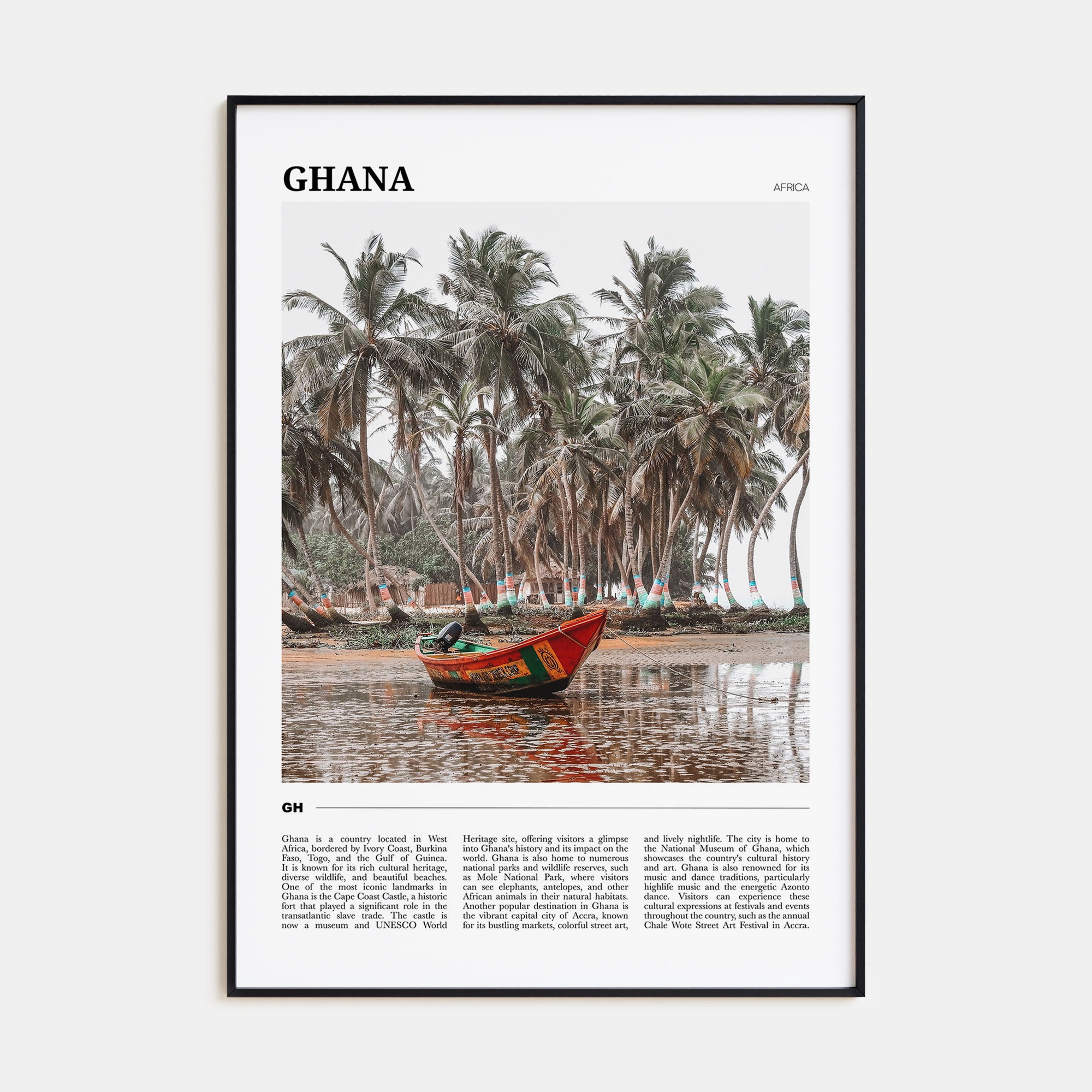 Ghana Travel Color No 1 Poster