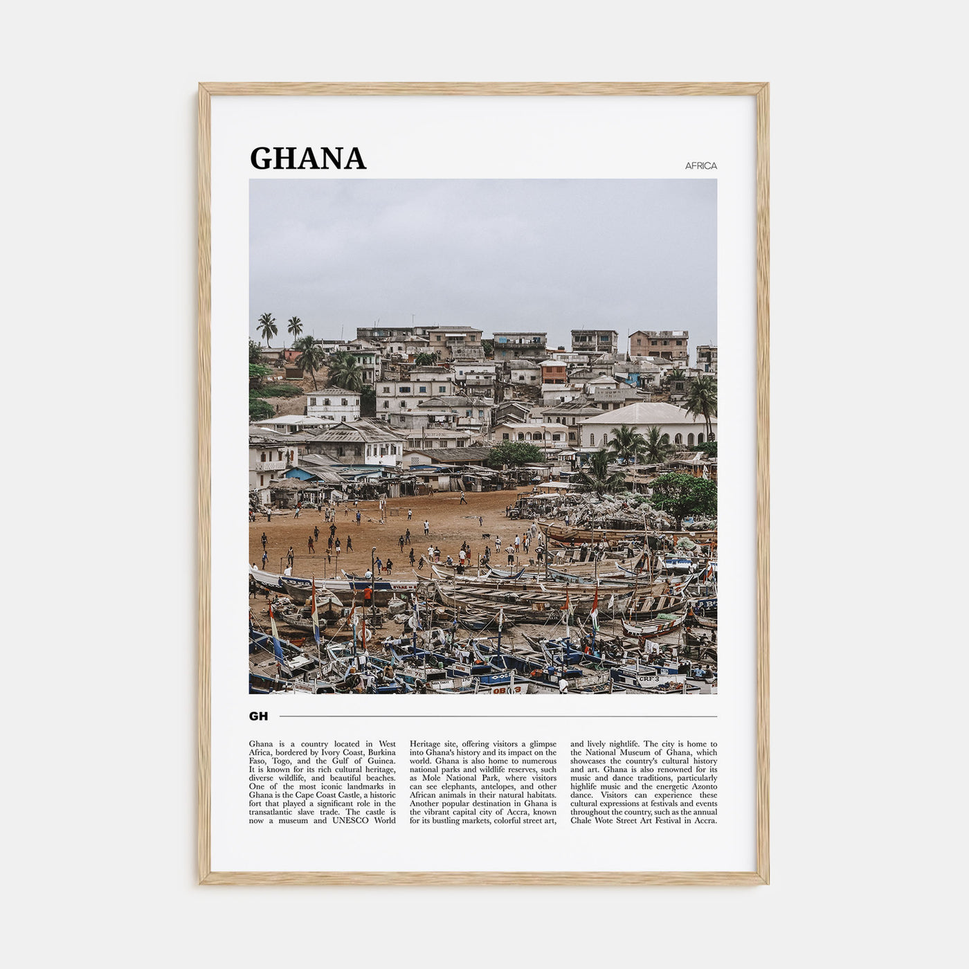 Ghana Travel Color No 2 Poster