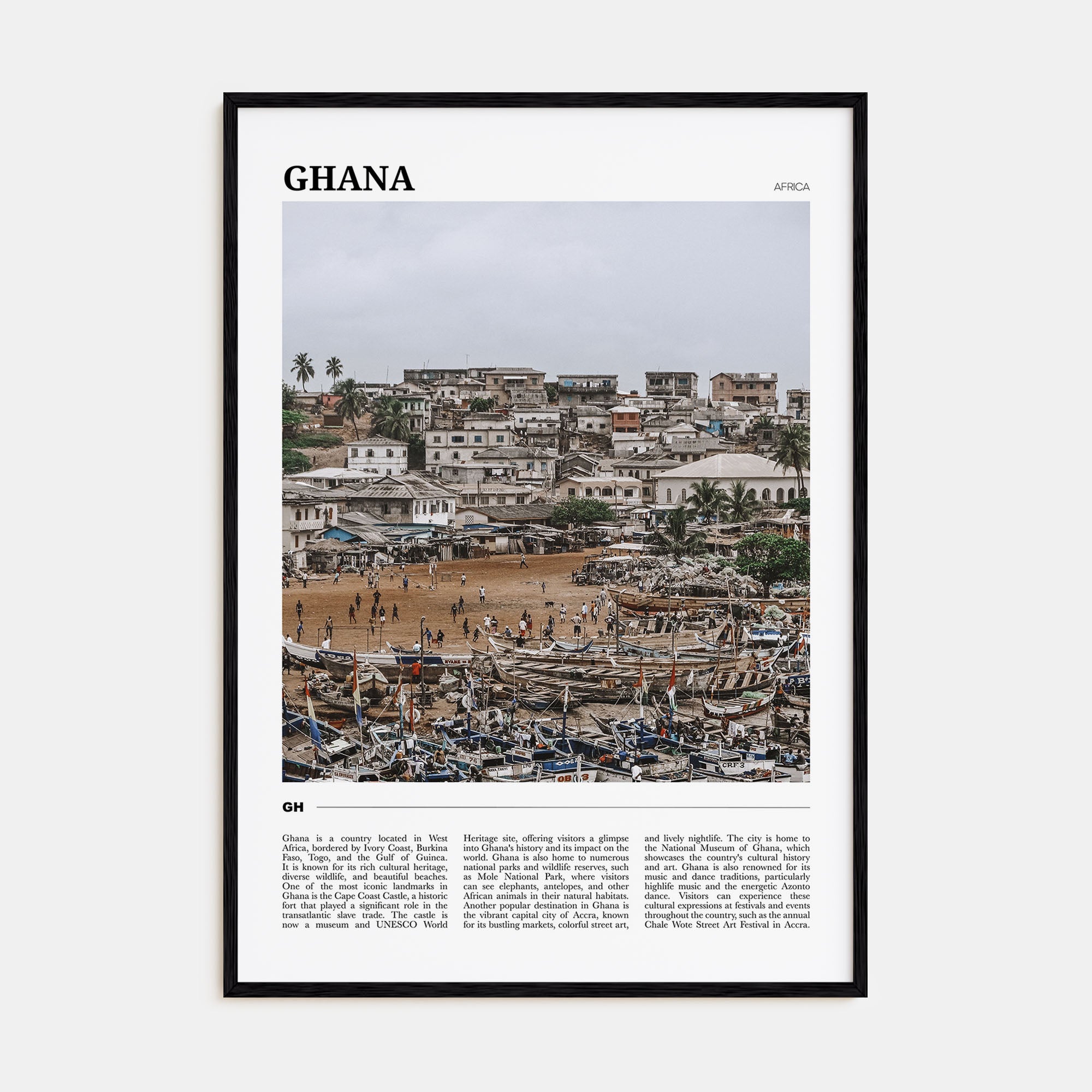 Ghana Travel Color No 2 Poster