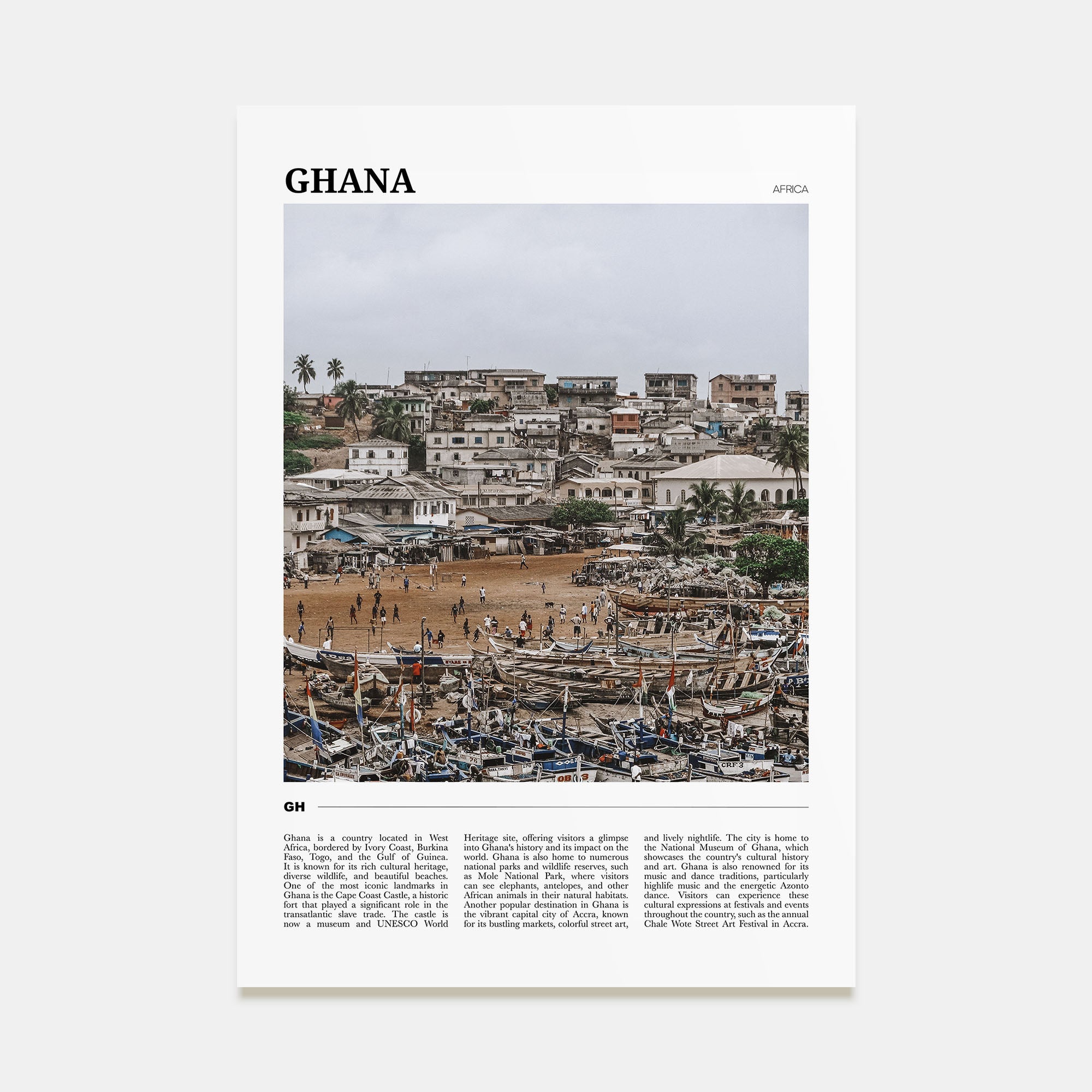 Ghana Travel Color No 2 Poster