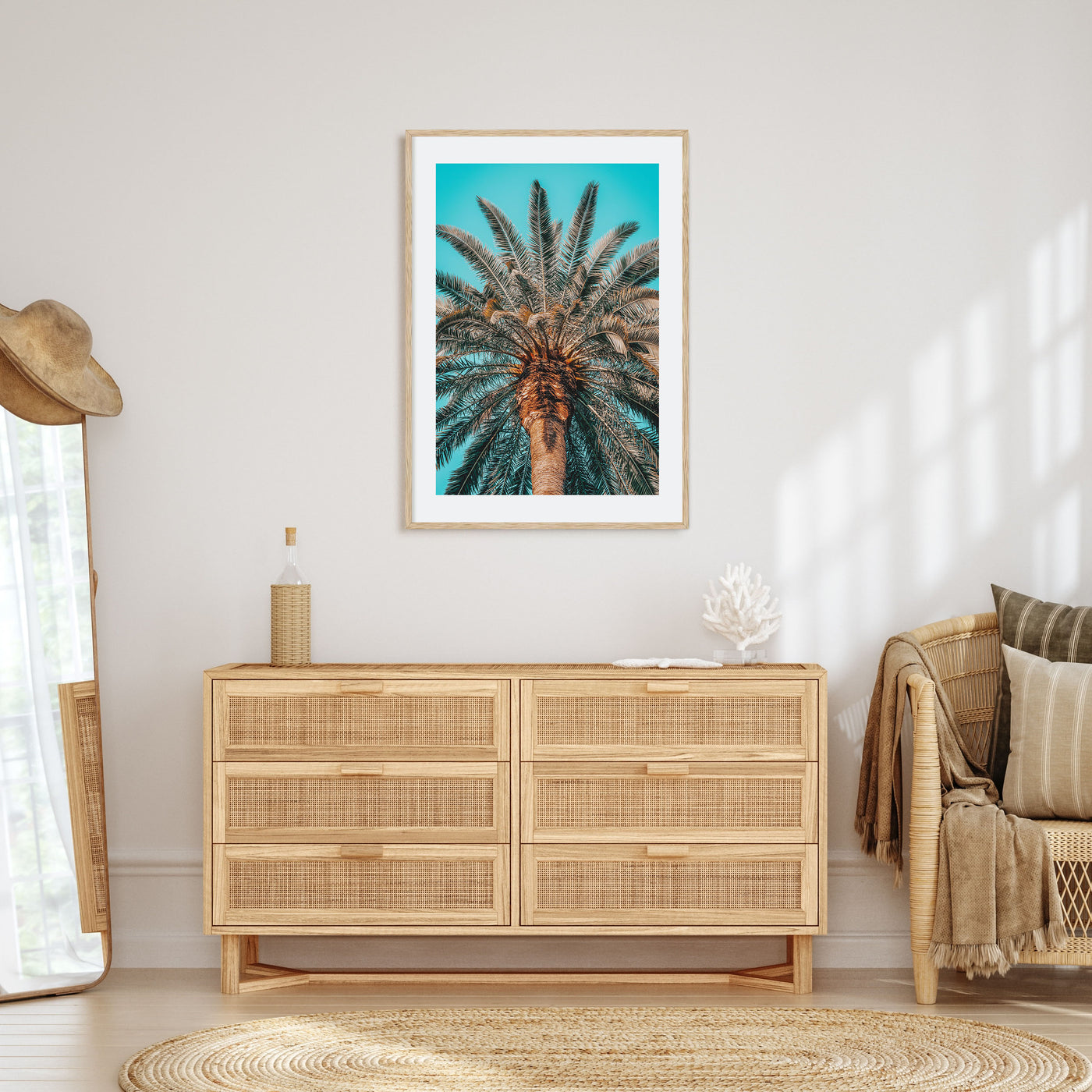 Giant Palm Tree Photo Color Poster
