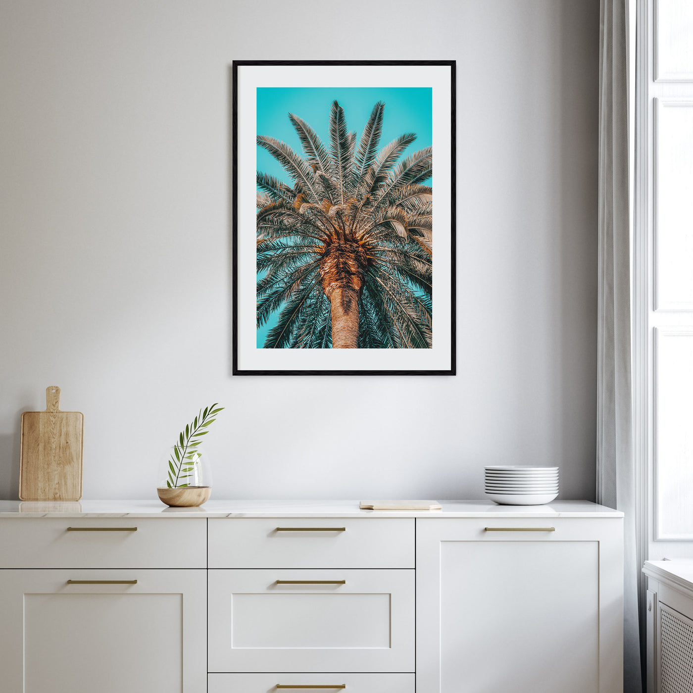 Giant Palm Tree Photo Color Poster