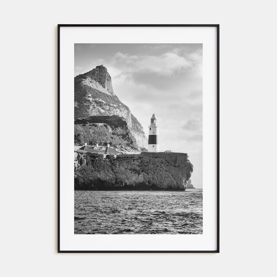 Gibraltar Photo B&W Poster