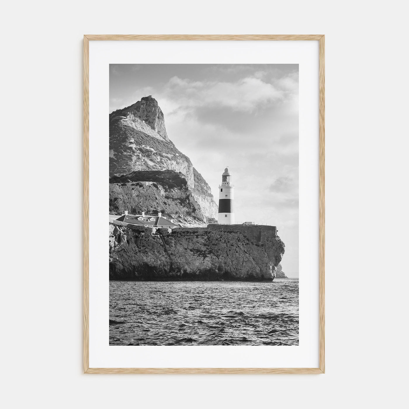 Gibraltar Photo B&W Poster