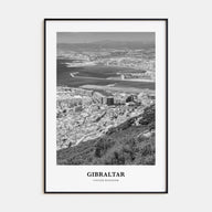 Gibraltar Portrait B&W Poster