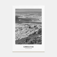 Gibraltar Portrait B&W Poster