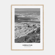 Gibraltar Portrait B&W Poster