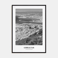 Gibraltar Portrait B&W Poster