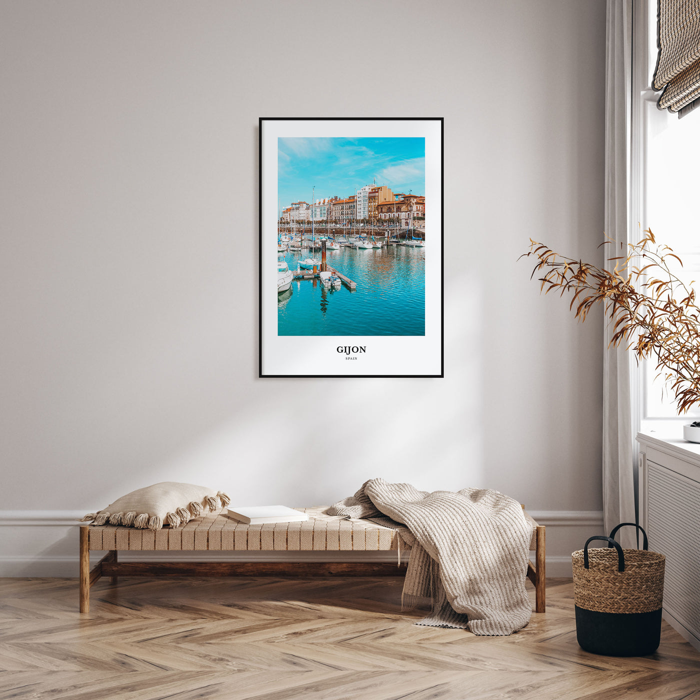 Gijon Portrait Color Poster