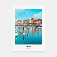 Gijon Portrait Color Poster