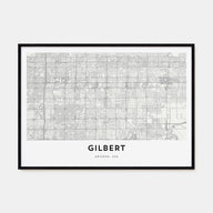 Gilbert Map Landscape Poster