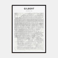 Gilbert Map Portrait Poster