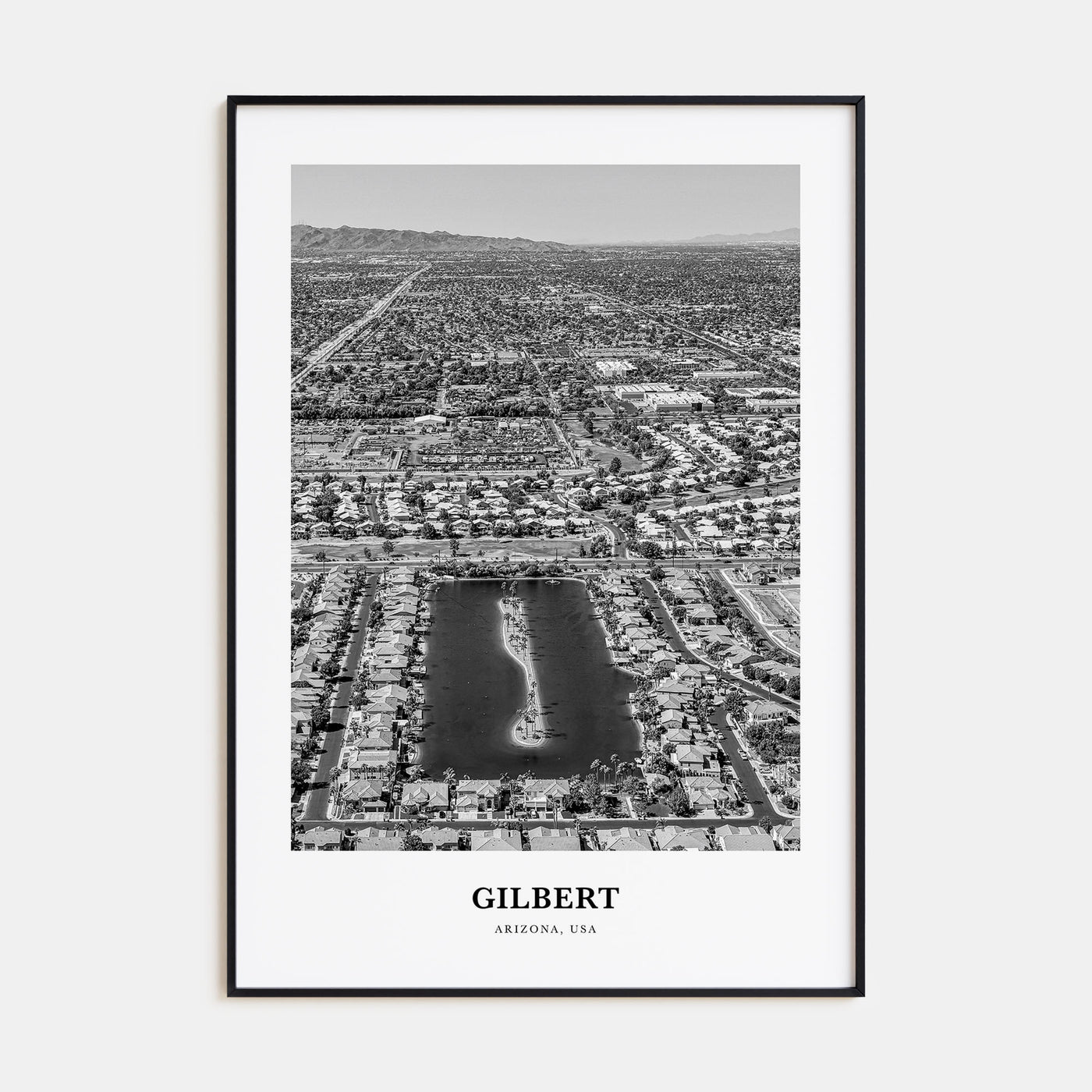 Gilbert Portrait B&W Poster