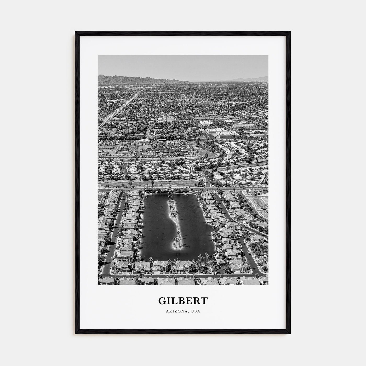 Gilbert Portrait B&W Poster