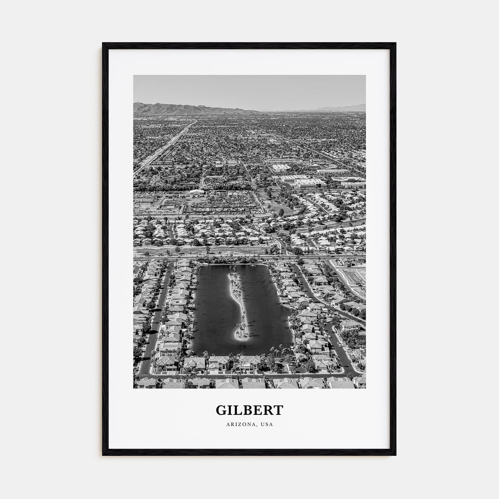 Gilbert Portrait B&W Poster