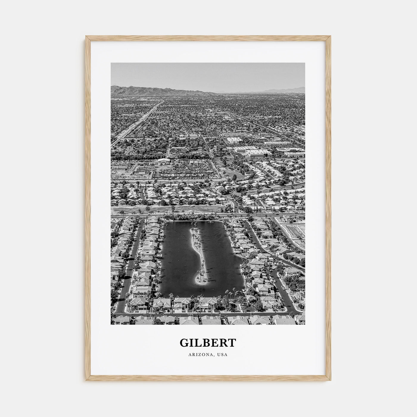Gilbert Portrait B&W Poster