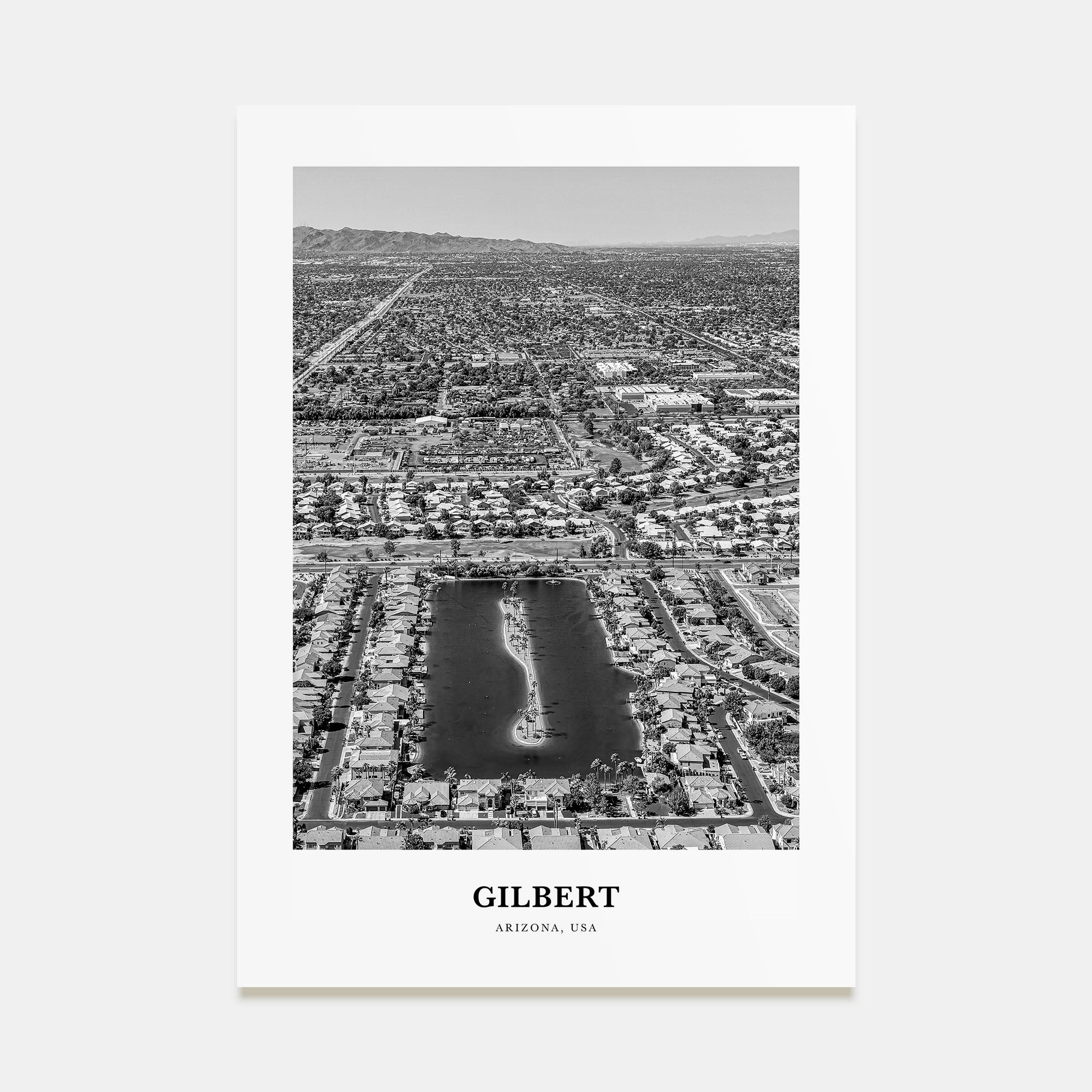 Gilbert Portrait B&W Poster