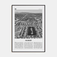 Gilbert Travel B&W Poster