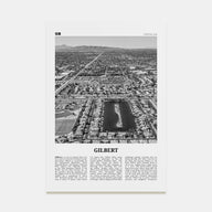 Gilbert Travel B&W Poster