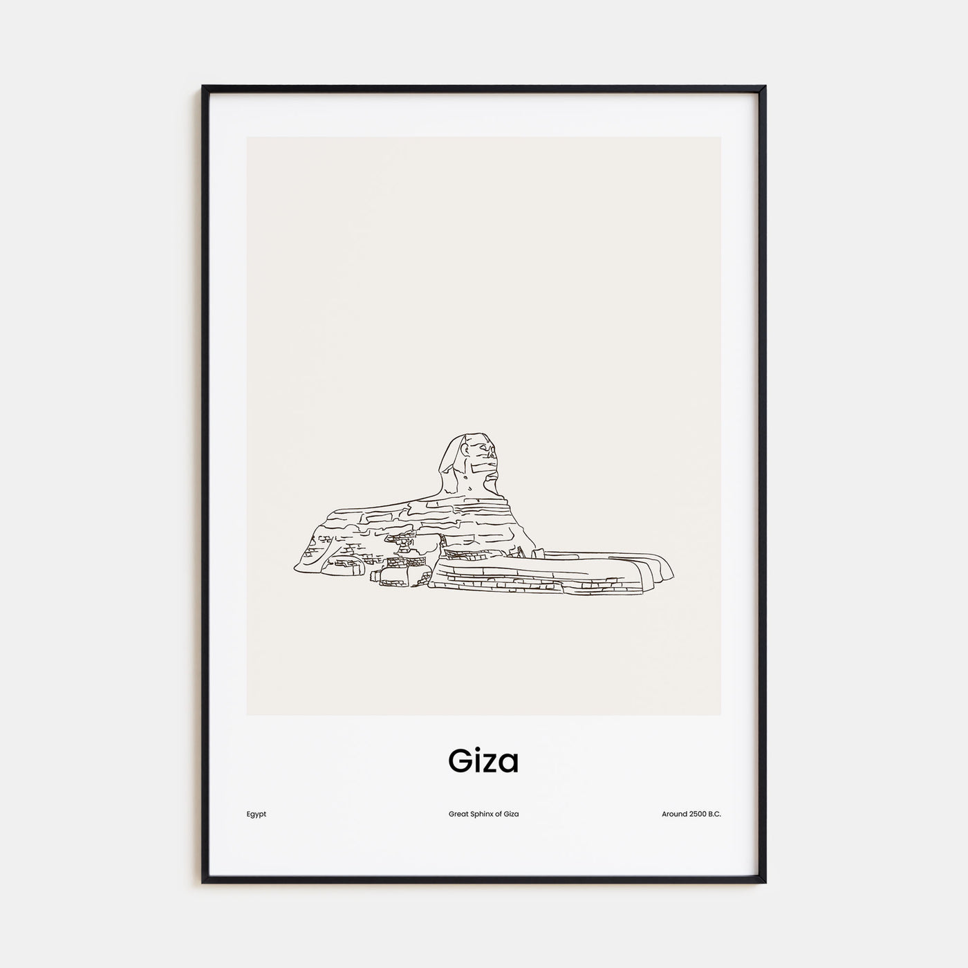 Giza Drawn Poster