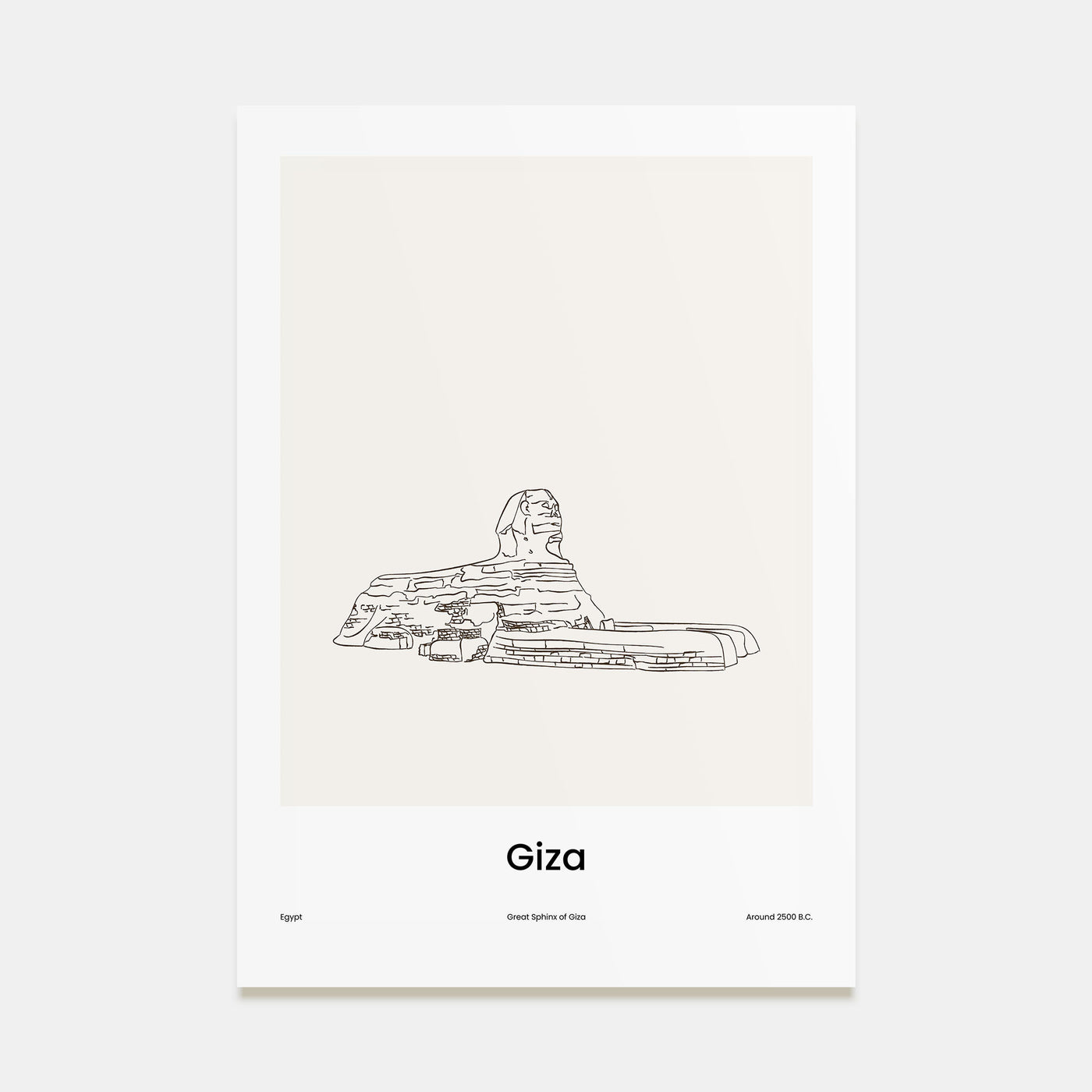 Giza Drawn Poster