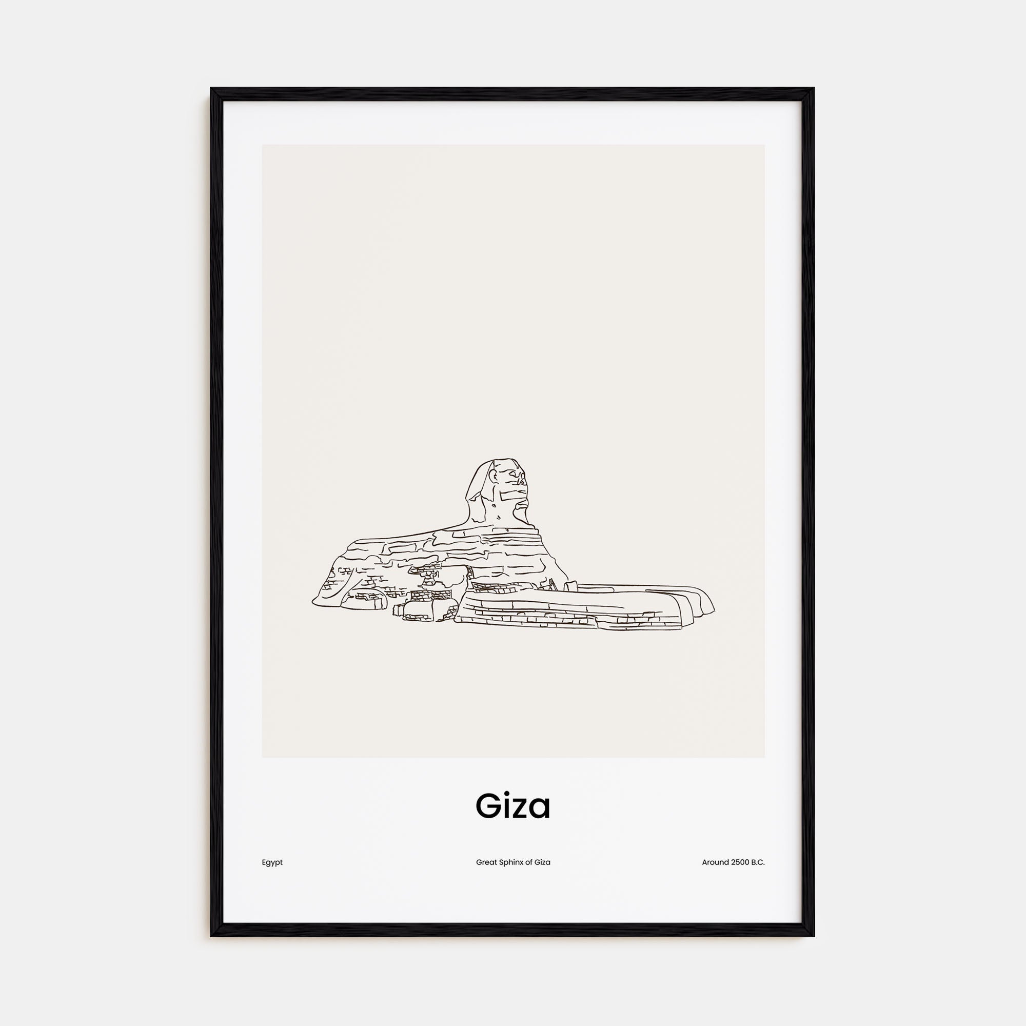 Giza Drawn Poster