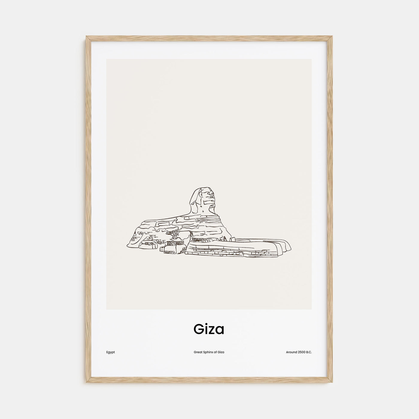 Giza Drawn Poster