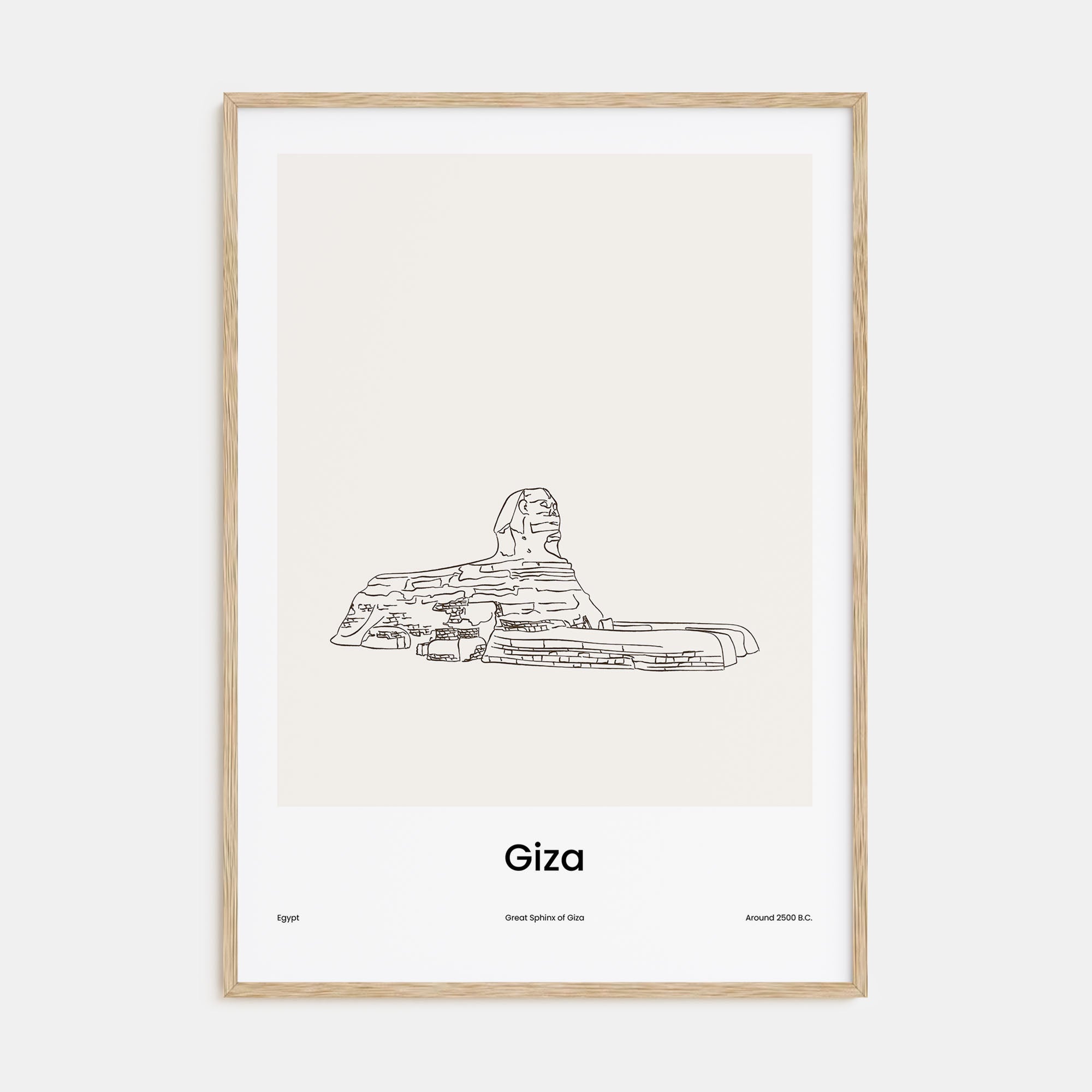Giza Drawn Poster