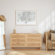 Giza Map Landscape Poster