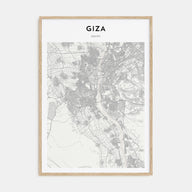 Giza Map Portrait Poster